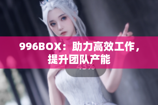 996BOX：助力高效工作，提升团队产能