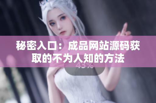秘密入口：成品网站源码获取的不为人知的方法