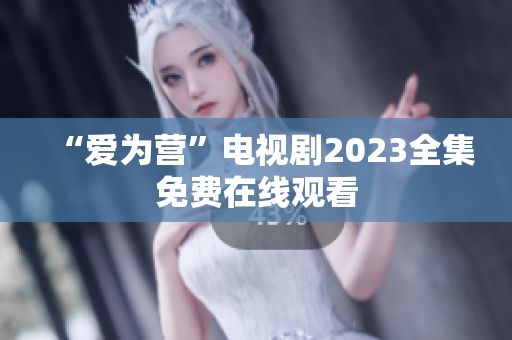“爱为营”电视剧2023全集免费在线观看