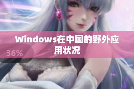 Windows在中国的野外应用状况