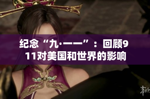 纪念“九·一一”：回顾9 11对美国和世界的影响