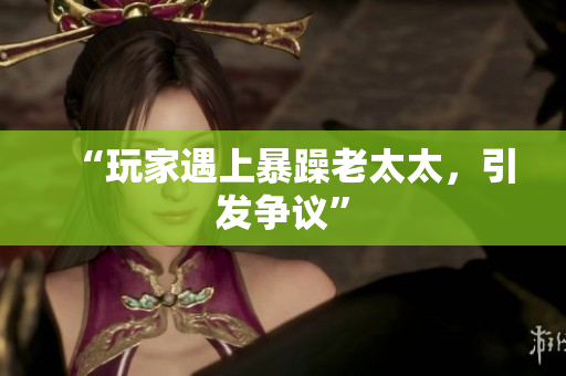 “玩家遇上暴躁老太太，引发争议”